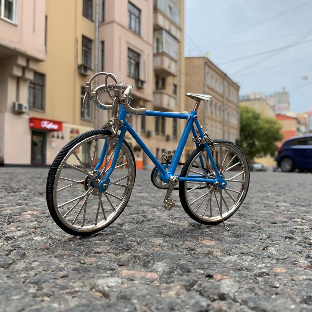 Модель велосипеда, голубой за 69,99 руб. в магазине городских велосипедов City Bikes в Минске.