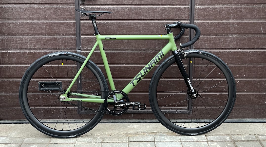 Велосипед Tsunami SNM100 Army Green 4.0 | City Bikes