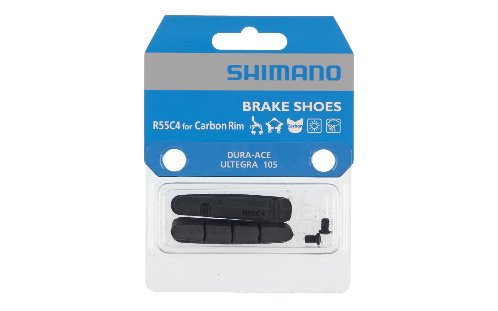 Вкладыши тормозные Shimano R55C4 для карбоновых ободов за 799900 руб.