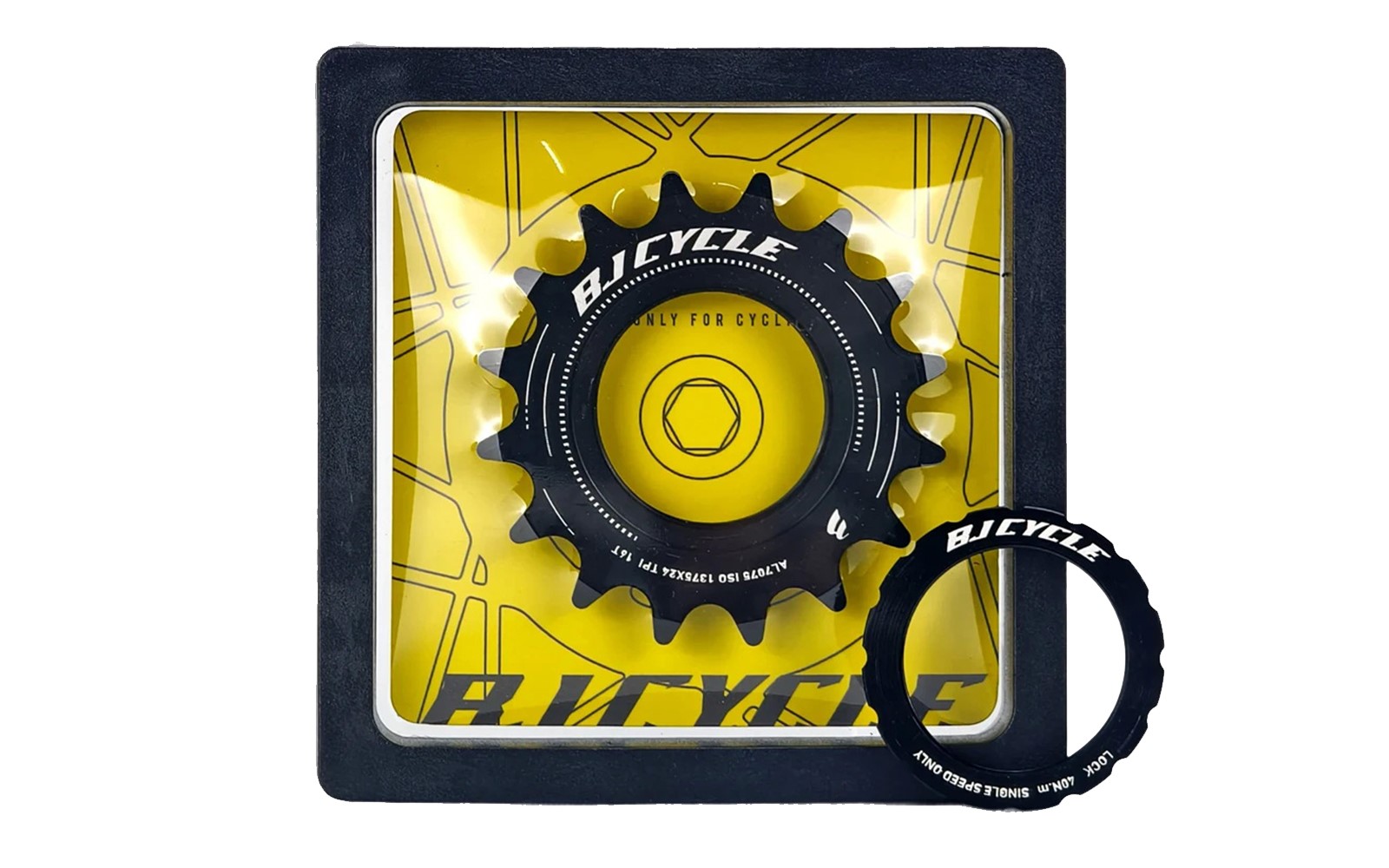 Звезда резьбовая с локрингом BJ Cycle Co2, 17 зубьев (комплект) за 82,99 руб. в магазине городских велосипедов City Bikes в Минске.